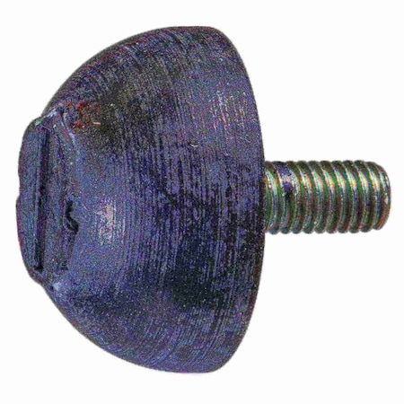 Midwest Fastener #10-32 x 7/8" Rubber Fine Thread Male Spherical Bumper Mount 2PK 930868